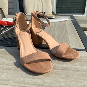 New Beige Suede Heels from A New Day Women’s Size 6